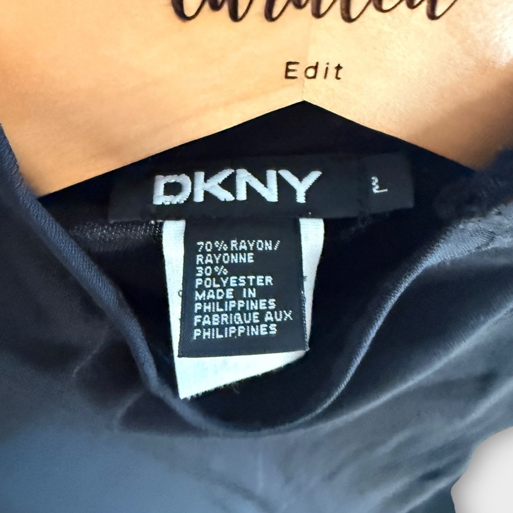 DKNY Black Sleeveless Mock Neck Maxi Dress – Size L - Picture 9 of 9